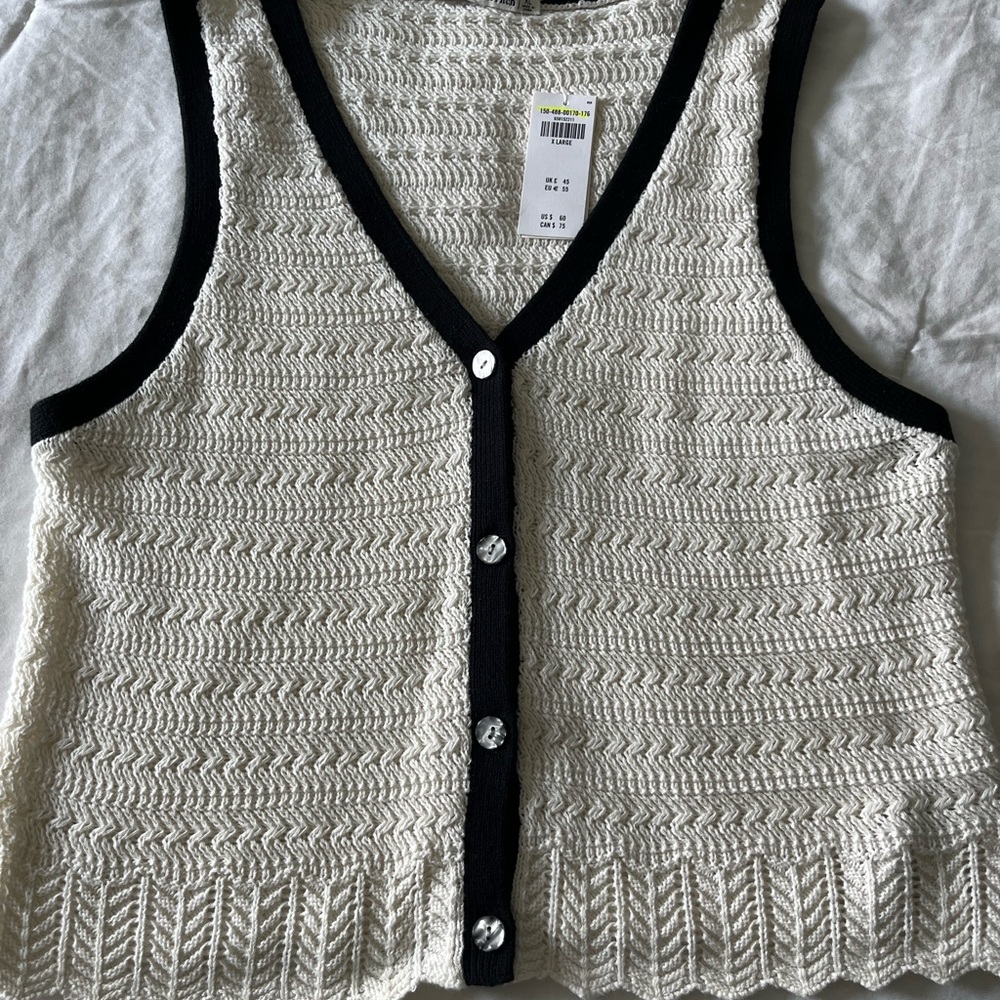 NWT Abercrombie Crochet Vest Top